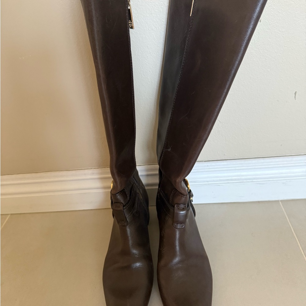 Tory Burch Brown Heeled Boots